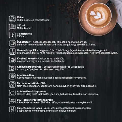 Lauben Glass Milk Frother 600BG Lauben Glass Milk Frother 600BG